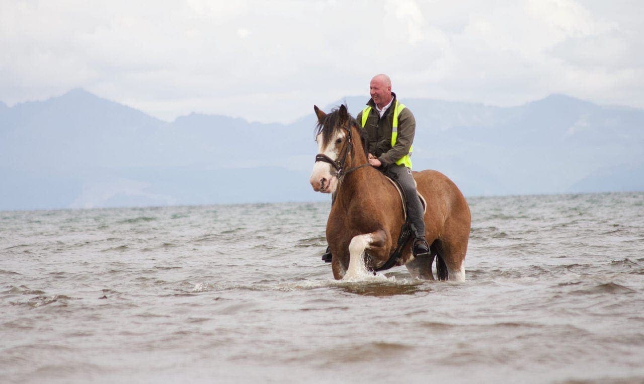 Blackstone Clydesdales Beach Horse Riding Experience Ayrshire