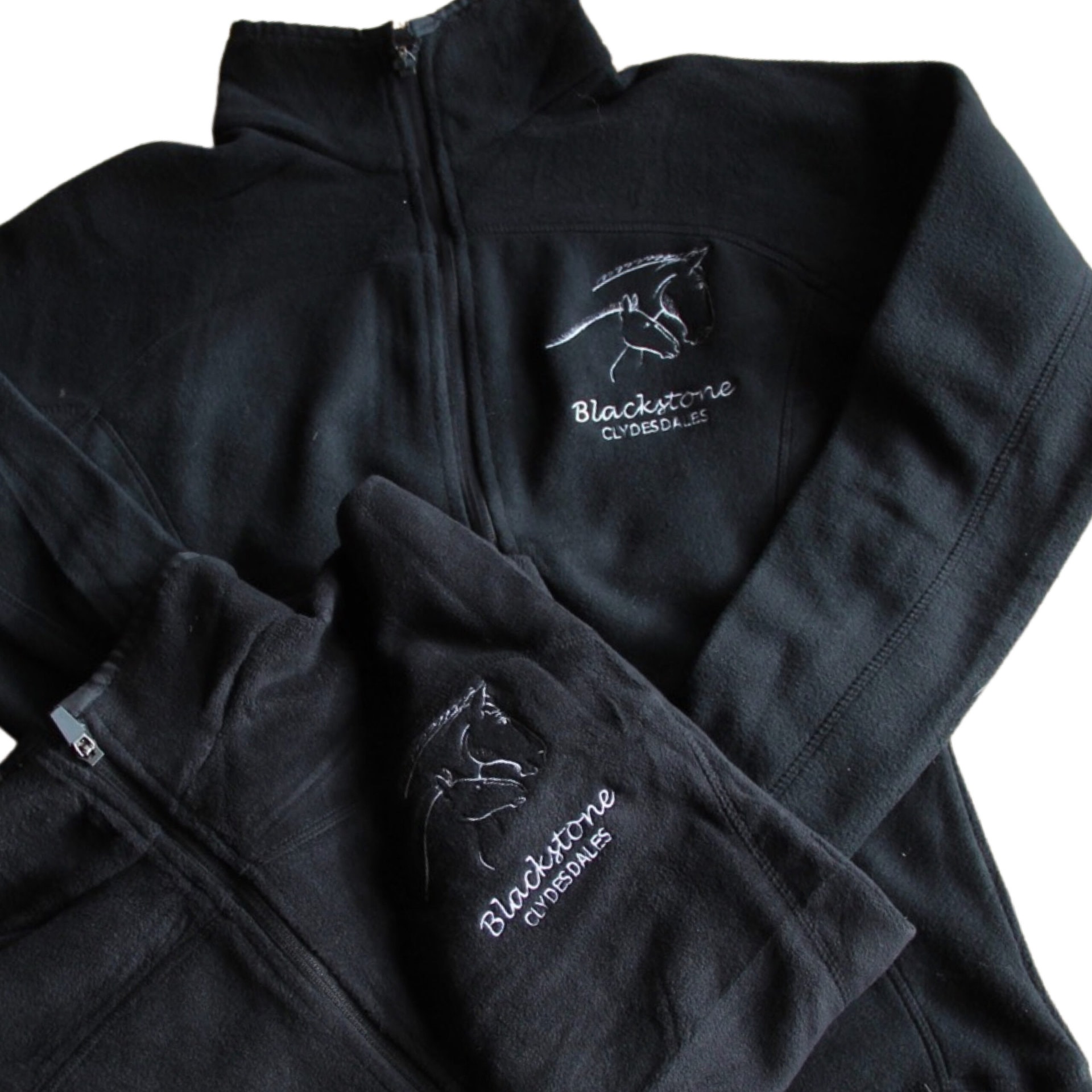 Blackstone Clydesdales Black Ladies Micro Fleece